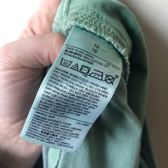 GAP High Rise Wide Leg Crop Chinos/Trousers - Picture 7 of 7